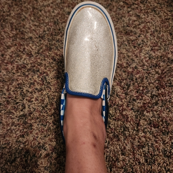 Vans silver and blue shoes - Picture 5 of 6